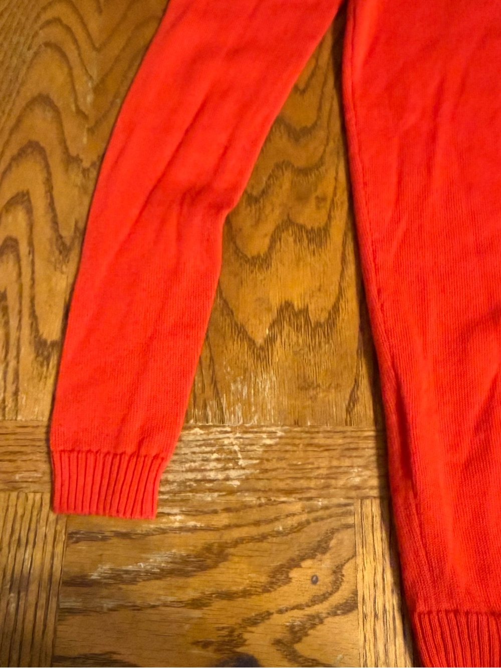 Bella Freud x Fred Perry “English Boy” Wool Sweater in Red Sz 4 *FLAWED* - Picture 8 of 15